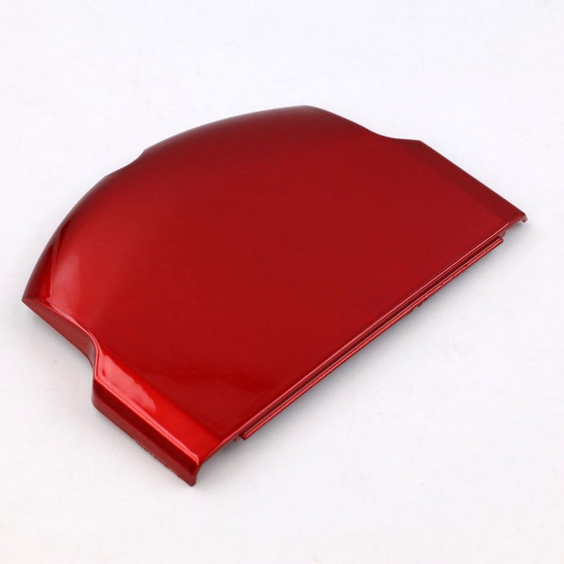 Flybxiya غطاء خلفي بديل لبطارية PSP 2000 2001 3000 3001 باللون الأحمر - Image 2
